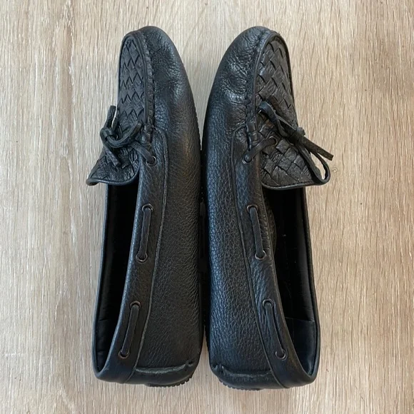 Bottega Veneta Intrecciato Black Leather Loafers - 38 - Picture 6 of 10